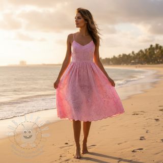 Bavlněná látka VOILE Puffy light pink