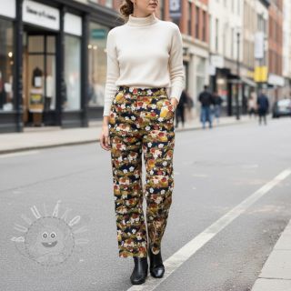 Bavlněná látka JAPAN Obi indigo