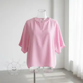 Bavlněná látka se lnem pink