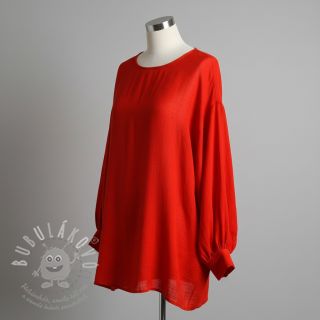 Bavlněná látka se lnem red