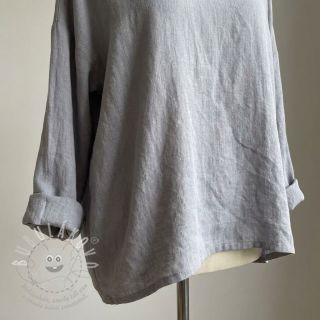 Bavlněná látka se lnem grey