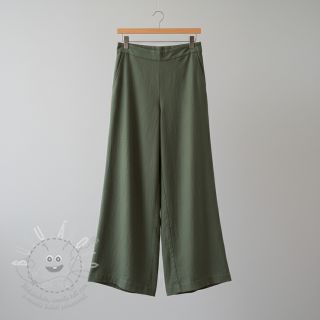 Bavlněná látka se lnem army