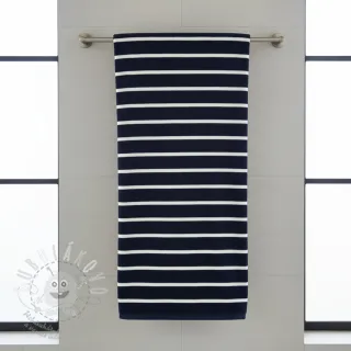 Froté YARN DYED Stripe BIG dark blue