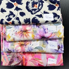 Balík látek len s bavlnou 055