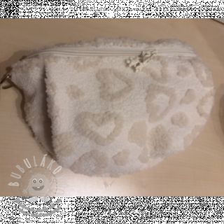 Kabátovina TEDDY Hearts off white
