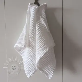 Bavlna s vaflovou vazbou white