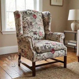 Dekorační látka jacquard Akita blanc