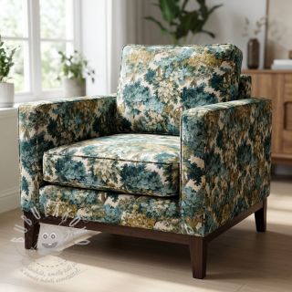 Dekorační látka jacquard Aubusson emeraude