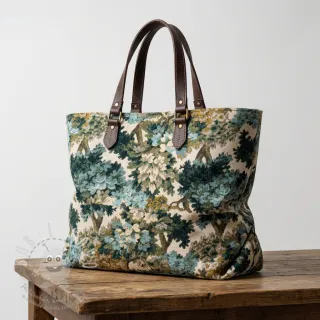 Dekorační látka jacquard Aubusson emeraude