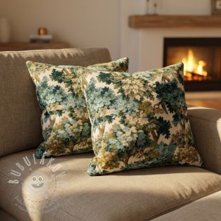 Dekorační látka jacquard Aubusson emeraude