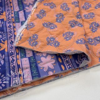 Bavlněná látka VOILE STEPPED Daria flower purple digital print