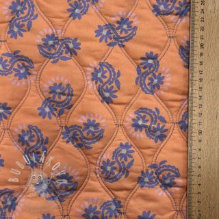 Bavlněná látka VOILE STEPPED Daria flower purple digital print