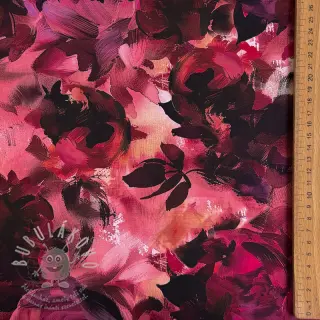 Bavlněná látka SATIN Zurie flower digital print