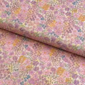 Bavlněná látka VOILE Small hayppy flowers digital print