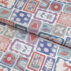 Bavlněná látka Patchwork digital print