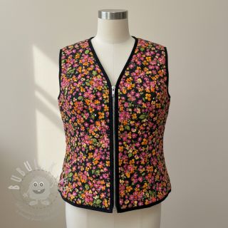 Bavlněná látka VOILE STEPPED Ophelia flower digital print