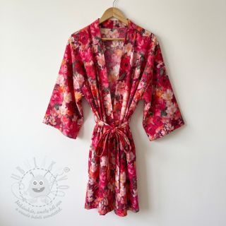 Bavlněná látka VOILE Tanja flowers digital print