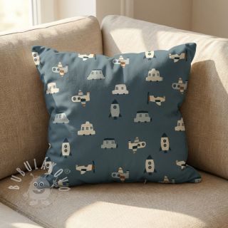 Bavlněná látka Vehicles petrol