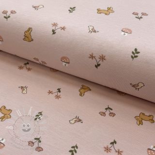 Úplet Bunnies light mauve ORGANIC