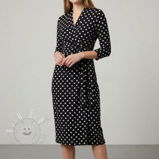 Viskóza RADIANCE Polka dot black
