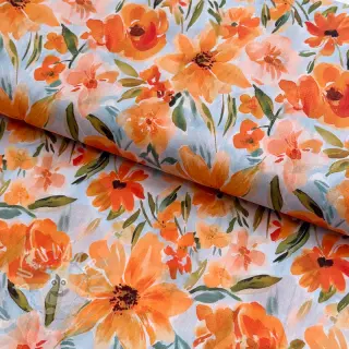 Bavlněná látka VOILE Sarah flowers digital print