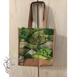 Dekorační látka Forest hill spring digital print