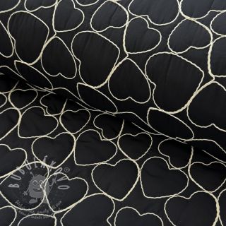 Prošev EMBROIDERY Hearts black