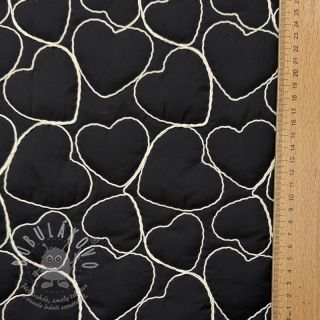 Prošev EMBROIDERY Hearts black