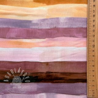 Viskóza RADIANCE Stripes lavender digital print