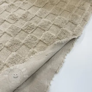 Fleece JACQUARD Check ecru