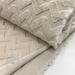 Fleece Abstract beige