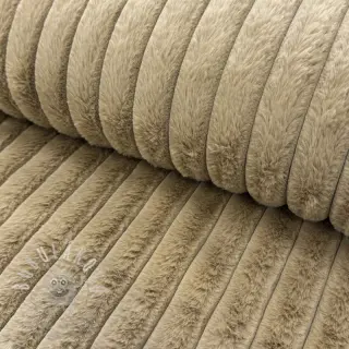 Umělá kožešina Stripes Luxe beige