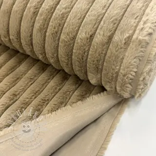 Umělá kožešina Stripes Luxe beige
