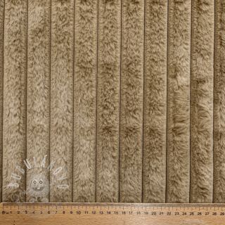 Umělá kožešina Stripes Luxe beige