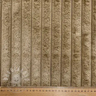 Umělá kožešina Stripes Luxe beige