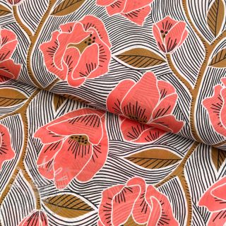 Bavlněná látka VOILE Timi flowers