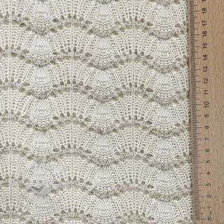 Pletenina jacquard LUREX ecru