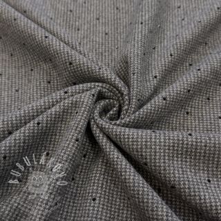 Látka na dámský kostým PIED DE POULE BRUSHED Studs