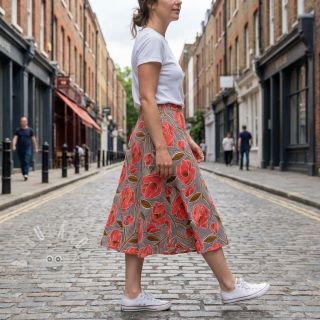 Bavlněná látka VOILE Timi flowers