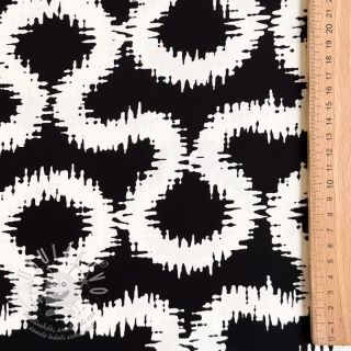 Viskóza STRETCH Abstract black