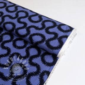 Viskóza STRETCH Abstract blue