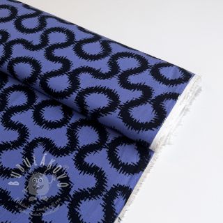 Viskóza STRETCH Abstract blue