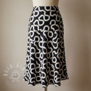 Viskóza STRETCH Abstract black