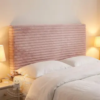 Umělá kožešina Stripes Luxe old rose