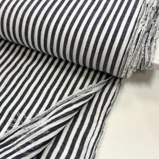 Dvojitá gázovina/mušelín YARN DYED Summer stripe navy