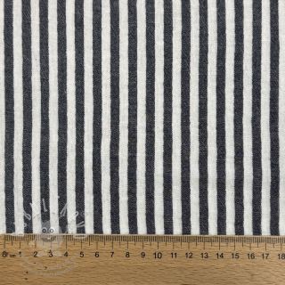 Dvojitá gázovina/mušelín YARN DYED Summer stripe navy