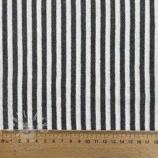 Dvojitá gázovina/mušelín YARN DYED Summer stripe navy