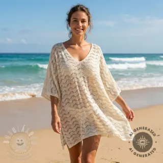 Pletenina jacquard LUREX ecru
