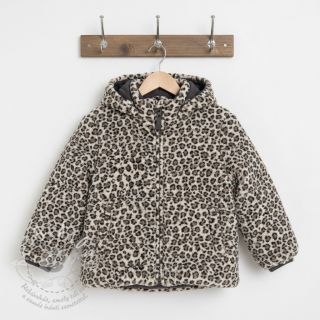 Kabátovina TEDDY JACQUARD Animal skin brown