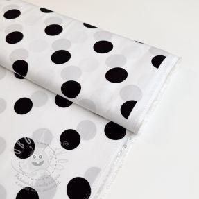 Viskóza RADIANCE Polka BIG dot white